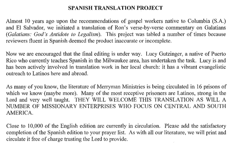 Spanish Translation Project