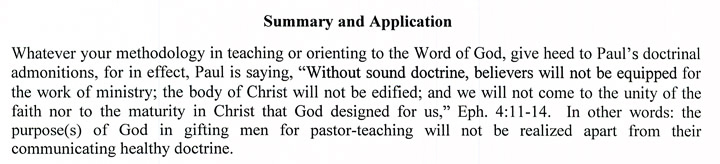"Doctrine" in the Pastoral Epistles